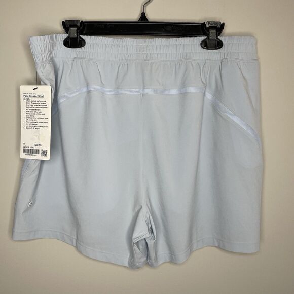 LULULEMON Pace Breaker Shorts Men XL Pale Blue NEW 5" Inseam - Picture 5 of 11